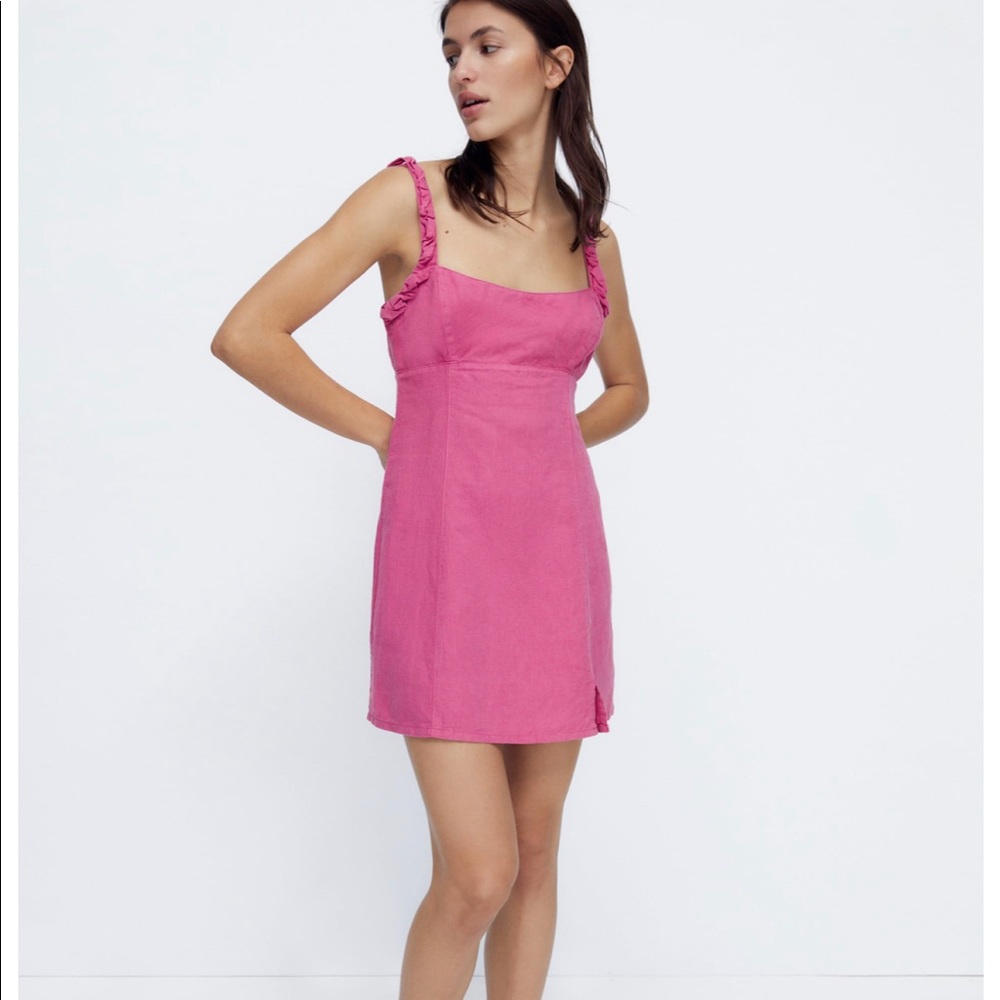 Zara new linen dress! NWOT